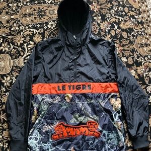 Le Tigre Pullover Jacket Quarter Zip Hooded Anorak